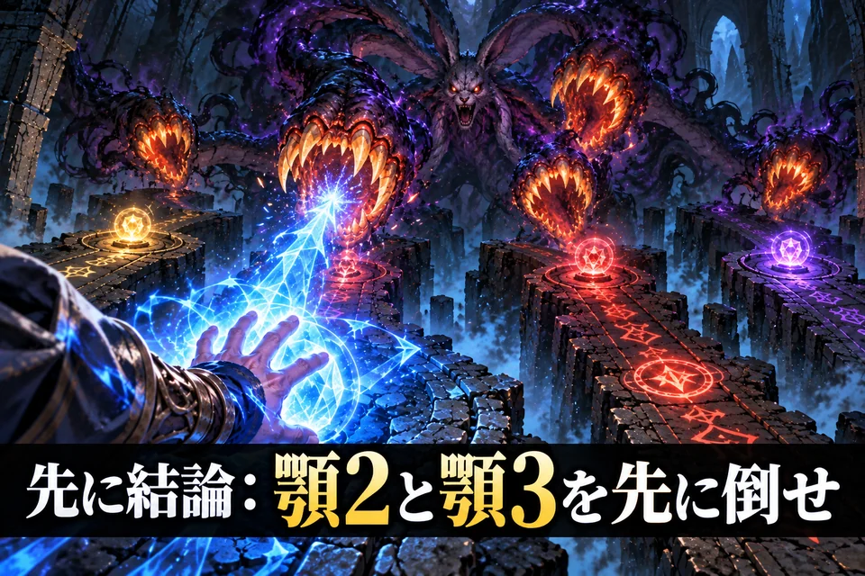 先に結論：顎2と顎3を先に倒せ