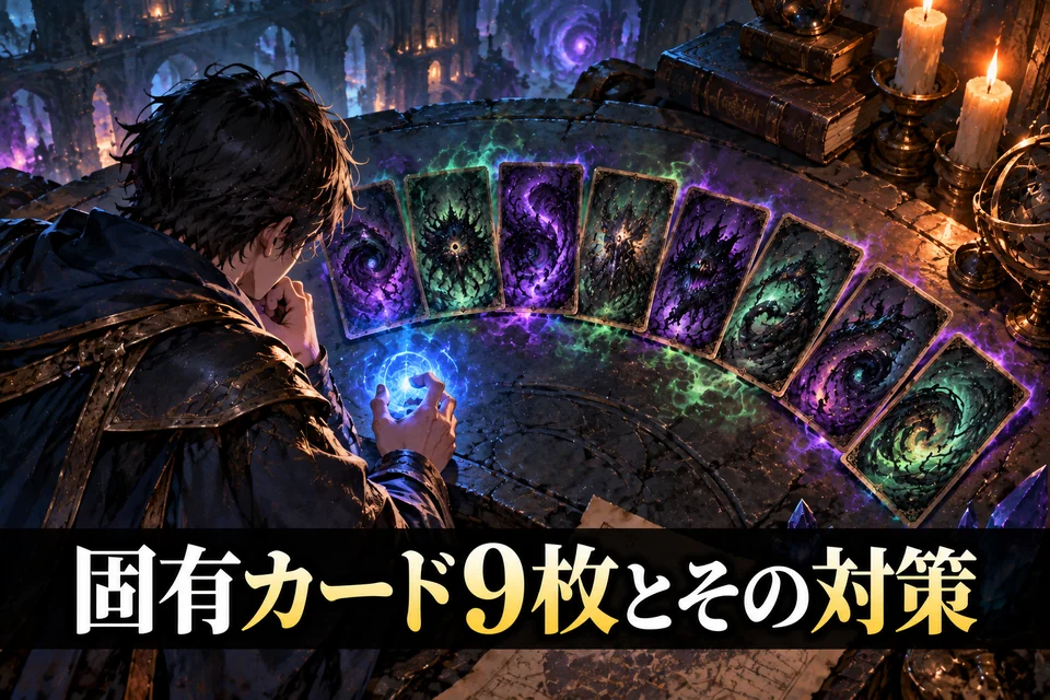 固有カード9枚とその対策
